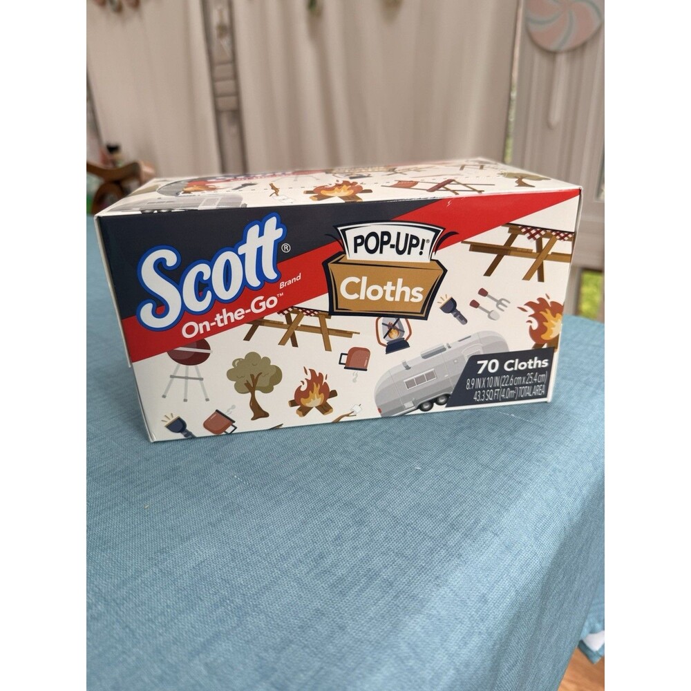 Scott On-The-Go Pop Up Cloth (70-Count) Model: 55195 BBQ Camping Outdoors
